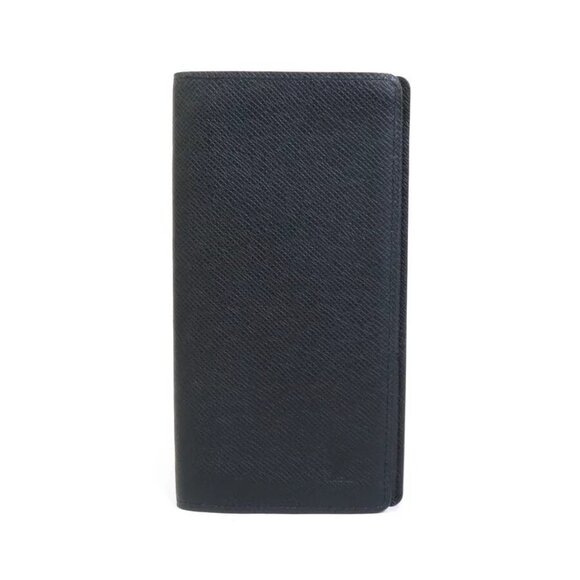 authenticity guaranteed LOUIS VUITTON Taiga Portefeuille Brazza Long Wallet - Picture 1 of 8